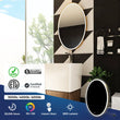 Load image into Gallery viewer, Oval LED Lighted Bathroom Vanity Mirror, Touch Switch, Anti - Fog Wall Mounted Makeup Mirror &amp; CCT Remembrance, CRI 90+, LED Oval Mirror for Bathroom, Lunar Style - LEDMyPlace