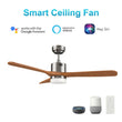 Load image into Gallery viewer, PALMER 52 inch 3 - Blade Smart Ceiling Fan with LED Light &amp; Remote - LEDMyPlace