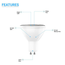 Load image into Gallery viewer, PAR16 LED Light Bulbs - 6.5 Watt GU10 base 5000K - 500Lumens, Dimmable - LEDMyPlace