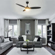 Load image into Gallery viewer, PEARLA 52 inch 3 - Blade Smart Ceiling Fan with LED Light &amp; Remote - LEDMyPlace