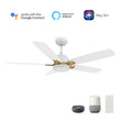 Load image into Gallery viewer, PEYTON 52 inch 5 - Blade Smart Ceiling Fan with LED Light &amp; Remote - LEDMyPlace