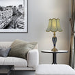 Load image into Gallery viewer, Piatunnia Art Deco Fluted Glass Best Table Lamp 28" - Cobalt Blue/Light Green - LEDMyPlace