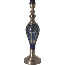 Load image into Gallery viewer, Piatunnia Art Deco Fluted Glass Best Table Lamp 28" - Cobalt Blue/Light Green - LEDMyPlace