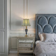 Load image into Gallery viewer, Piatunnia Art Deco Fluted Glass Best Table Lamp 28" - Cobalt Blue/Light Green - LEDMyPlace