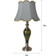 Load image into Gallery viewer, Piatunnia Art Deco Fluted Glass Best Table Lamp 28" - Emerald Green/Light Green (Set of 2) - LEDMyPlace