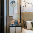 Load image into Gallery viewer, Platycodon Little Sculpted Glass Best Table Lamp 23" - Ocean Blue/Light Blue - LEDMyPlace