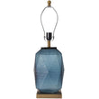 Load image into Gallery viewer, Platycodon Little Sculpted Glass Best Table Lamp 23" - Ocean Blue/Light Blue - LEDMyPlace