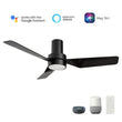 Load image into Gallery viewer, PORTER 44 inch 3 - Blade Flush Mount Smart Ceiling Fan with LED Light &amp; Remote - LEDMyPlace