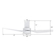 Load image into Gallery viewer, PORTER 44 inch 3 - Blade Flush Mount Smart Ceiling Fan with LED Light &amp; Remote - LEDMyPlace