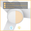 Load image into Gallery viewer, PORTER 44 inch 3 - Blade Flush Mount Smart Ceiling Fan with LED Light &amp; Remote - LEDMyPlace