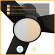 Load image into Gallery viewer, PORTER 44 inch 3 - Blade Flush Mount Smart Ceiling Fan with LED Light &amp; Remote - LEDMyPlace