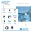 Load image into Gallery viewer, Pyramid Shaped Pendant Light, 7W, 3000K, 516LM, Dimmable, 1 - Light - LEDMyPlace