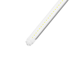 T8 8ft LED Tube/Bulb - 32/36/40/48W Wattage Adjustable, 130lm/w, 3000K/4000K/5000K/6500K CCT Changeable, Clear, R17D Base,- Ballast Bypass