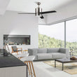 Load image into Gallery viewer, Raiden 52 Inch 3 - Blade Best Smart Ceiling Fan With Led Light Kit &amp; Best Smart Wall Switch - Silver/Black &amp; Light Wood (Reversible Blades) - LEDMyPlace