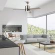 Load image into Gallery viewer, Raiden 52 Inch 3 - Blade Best Smart Ceiling Fan With Led Light Kit &amp; Best Smart Wall Switch - Silver/Black &amp; Light Wood (Reversible Blades) - LEDMyPlace