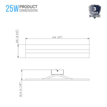 Load image into Gallery viewer, Rectangle Bathroom Light Fixtures, 24 Inch/36 Inch, 4000K (Cool White), Dimmable, ETL Listed, Bathroom Vanity Lighting - LEDMyPlace