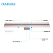 Load image into Gallery viewer, Rectangle Bathroom Light Fixtures, 24 Inch/36 Inch, 4000K (Cool White), Dimmable, ETL Listed, Bathroom Vanity Lighting - LEDMyPlace