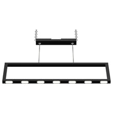 Load image into Gallery viewer, Rectangular Chandelier LED For Office Kitchen Dining Room, 33W, 3000K, 1650LM, LED Pendant Lighting with Matte Black Body Finish, Dimmable, 1 - Light - LEDMyPlace