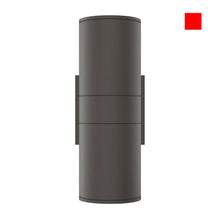 Load image into Gallery viewer, LED Up &amp; Down Lights Outdoor Wall Light, Cylinder Outdoor Sconces, 2x36W, AC100- 277V, Double Side Light (Avail Color - Red, Green, Blue)