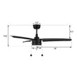 Load image into Gallery viewer, REXTON 52 inch 3 - Blade Ceiling Fan with Pull Chain - LEDMyPlace