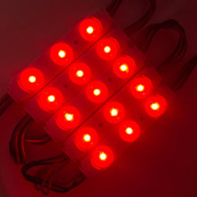 Load image into Gallery viewer, RGB LED Module Lights, 3LEDs/Mod, DC12V, 0.65W, Waterproof Decorative Light for Letter Sign Advertising Signs with Tape Adhesive Backside (40 - Pack) - LEDMyPlace