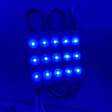 Load image into Gallery viewer, RGB LED Module Lights, 3LEDs/Mod, DC12V, 0.65W, Waterproof Decorative Light for Letter Sign Advertising Signs with Tape Adhesive Backside (40 - Pack) - LEDMyPlace