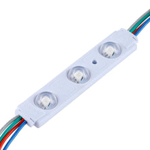 Load image into Gallery viewer, RGB LED Module Lights, 3LEDs/Mod, DC12V, 0.65W, Waterproof Decorative Light for Letter Sign Advertising Signs with Tape Adhesive Backside (40 - Pack) - LEDMyPlace