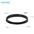 Load image into Gallery viewer, Ring Flush Mount LED Lighting Fixture, 16W/24W, 3000K, 800LM/1200LM, Close to Ceiling lights, Dimmable - LEDMyPlace