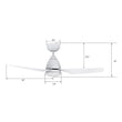 Load image into Gallery viewer, ROQUE 44 inch 3 - Blade Smart Ceiling Fan with LED Light &amp; Remote - LEDMyPlace