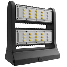 Load image into Gallery viewer, Rotatable LED Wall Pack Light 80W 5700K, 10800LM, Black, UL, DLC Premium, IP65, Adjustable Head Can be used as Up/Down Light, Outdoor Rotatable Wall Light - LEDMyPlace