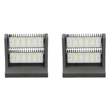 Load image into Gallery viewer, Rotatable LED Wall Pack Light 80W 5700K, 10800LM, Black, UL, DLC Premium, IP65, Adjustable Head Can be used as Up/Down Light, Outdoor Rotatable Wall Light - LEDMyPlace