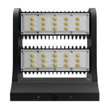 Load image into Gallery viewer, Rotatable LED Wall Pack Light 80W 5700K, 10800LM, Black, UL, DLC Premium, IP65, Adjustable Head Can be used as Up/Down Light, Outdoor Rotatable Wall Light - LEDMyPlace