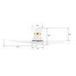 Load image into Gallery viewer, RYATT 45 inch 3 - Blade Flush Mount Smart Ceiling Fan with LED Light &amp; Remote - LEDMyPlace