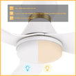 Load image into Gallery viewer, RYATT 45 inch 3 - Blade Flush Mount Smart Ceiling Fan with LED Light &amp; Remote - LEDMyPlace