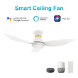 Load image into Gallery viewer, RYATT 45 inch 3 - Blade Flush Mount Smart Ceiling Fan with Remote &amp; LED Light - LEDMyPlace