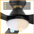 Load image into Gallery viewer, RYATT 45 inch 3 - Blade Flush Mount Smart Ceiling Fan with Remote &amp; LED Light - LEDMyPlace