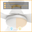 Load image into Gallery viewer, RYATT 45 inch 3 - Blade Flush Mount Smart Ceiling Fan with Remote &amp; LED Light - LEDMyPlace