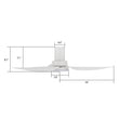 Load image into Gallery viewer, RYNA 36 inch 3 - Blade Flush Mount Smart Ceiling Fan with LED Light &amp; Remote - LEDMyPlace