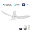 Load image into Gallery viewer, RYNA 45 inch 3 - Blade Flush Mount Smart Ceiling Fan with LED Light &amp; Remote - LEDMyPlace