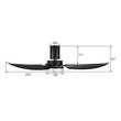 Load image into Gallery viewer, RYNA 45 inch 3 - Blade Flush Mount Smart Ceiling Fan with LED Light &amp; Remote - LEDMyPlace
