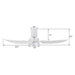 Load image into Gallery viewer, RYNA 45 inch 3 - Blade Flush Mount Smart Ceiling Fan with LED Light &amp; Remote - LEDMyPlace