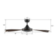 Load image into Gallery viewer, SALEM 52 inch 5 - Blade Smart Ceiling Fan with Remote - LEDMyPlace