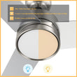 Load image into Gallery viewer, SANTANA 52 inch 3 - Blade Ceiling Fan with LED Light &amp; Wall Control - LEDMyPlace