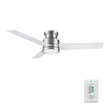 Load image into Gallery viewer, Santana 52 inch 3 blade flush mount ceiling fan with wall control white birchwood reversible blades - LEDMyPlace