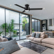 Load image into Gallery viewer, Santana 52 inch 3 blade flush mount ceiling fan with wall control white birchwood reversible blades - LEDMyPlace