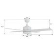 Load image into Gallery viewer, SANTANA 52 inch 4 - Blade Ceiling Fan with LED Light &amp; Remote - LEDMyPlace
