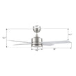 Load image into Gallery viewer, SANTANA 52 inch 4 - Blade Ceiling Fan with LED Light &amp; Remote - LEDMyPlace
