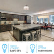 Load image into Gallery viewer, Semi Flush Mount Ceiling Lights, Drum Shape, Brushed Nickel Finish and Frosted Glass Shade, E26 Base, UL Listed - Damp Location - LEDMyPlace