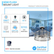 Load image into Gallery viewer, Semi Flush Mount Ceiling Lights, Drum Shape, Steel Cage Matte Black Finish, E26 Base, UL Listed, 3 Years Warranty - LEDMyPlace