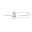 Load image into Gallery viewer, SKARA 52 inch 3 - Blade Flush Mount No Light Ceiling Fan with Remote - LEDMyPlace